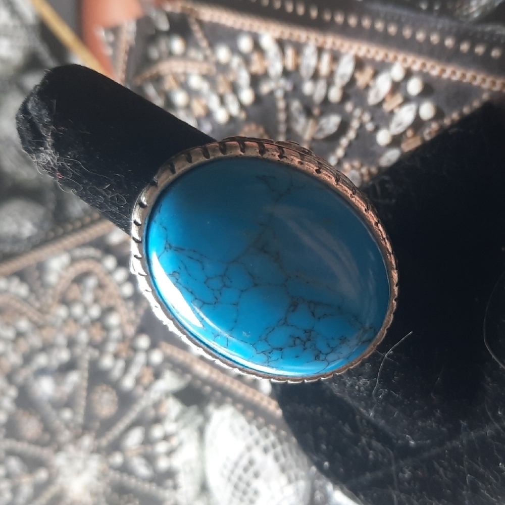 Turquoise Silver Women's Ring